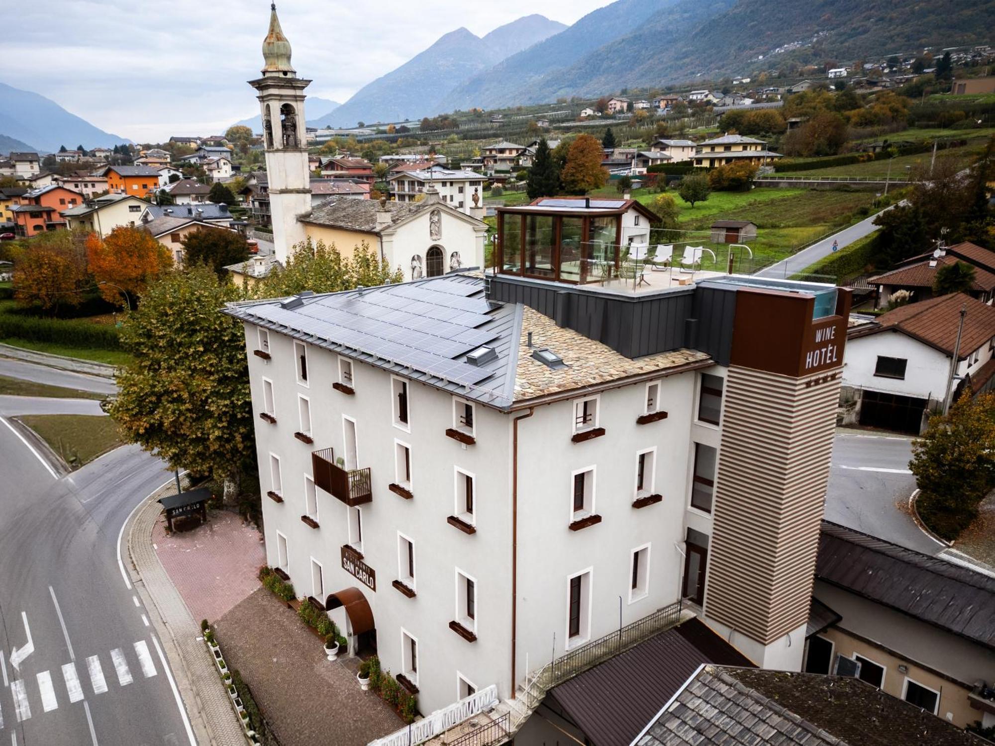 Wine Hotel San Carlo - Relais & Spa - Boutique Hotel Chiuro Εξωτερικό φωτογραφία